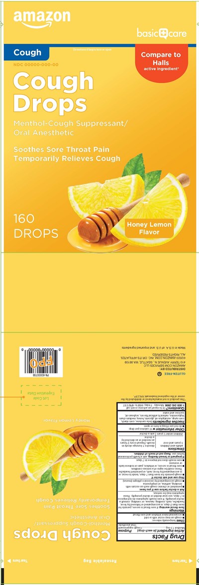 Basic Care Honey Lemon 160ct Cough Drops (Basiccare Honey Lemon 160ct 60000708)